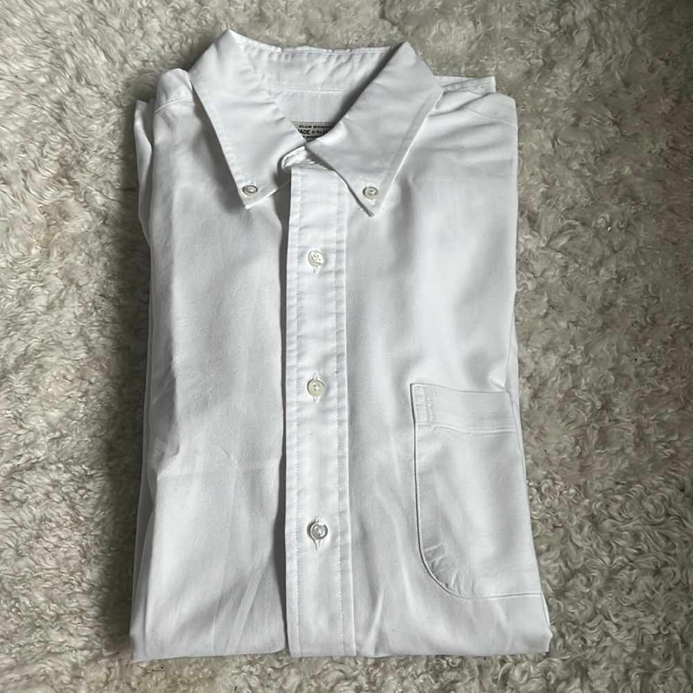 New - Club Monaco Mens Button Down White Shirt